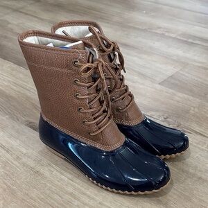 JBU Brown and Black Winter & Rain Boots